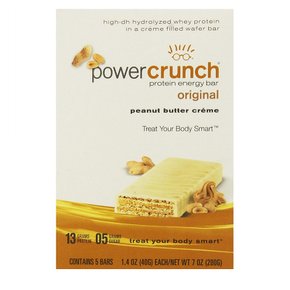 [해외직구]Power Crunch Protein Energy Bar 파워 크런치 프로틴 에너지 바 피넛버터 크림 40g 5입