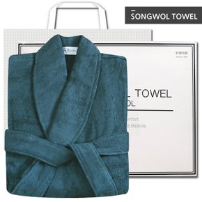 호텔 40수 샤워가운 딥그린 선물세트 (박스+쇼핑백포함)