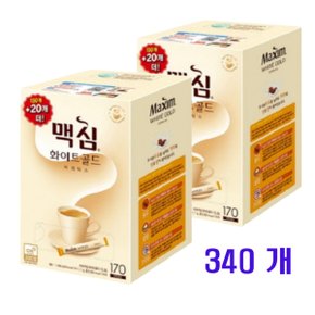 맥심 화이트골드 김연아 커피믹스 340T (170T x 2개)