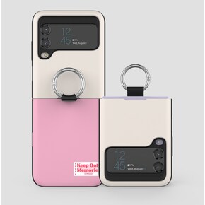 갤럭시 Z플립 5 4 3 플립 휴대폰 케이스 정품 TRY 비스포크 투톤 라벨 카드수납 30가지색상조합