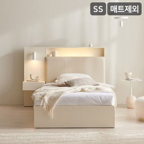 SAMICK 더메인 LED 프리미엄 가죽헤드 수납 호텔 침대(매트제외-슈퍼싱글)