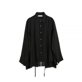 BACKLESS LINER SHIRT Black Gauze RAMI 아미e (W2232BLB) (백리스 라이너 셔츠) 349
