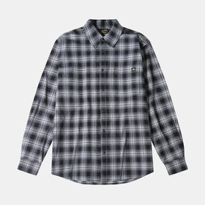 COTTON TARTAN CHECK SHIRT - Black_LSTD0BL42M