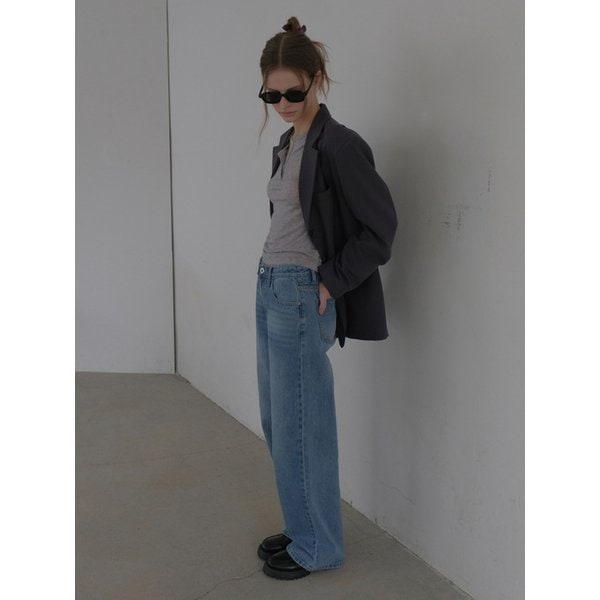 라이트 워싱 클래식 데님