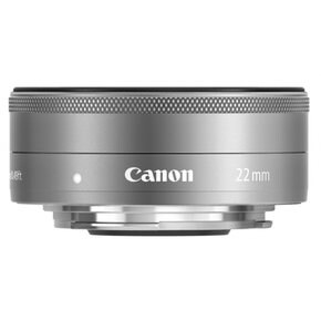 Canon 단초점 광각 렌즈 EF-M22mm F2 STM 실버 미러리스 일안 대응 EF-M222STMSL