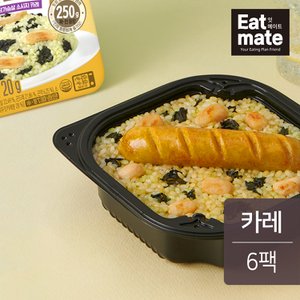 잇메이트 더블덮밥 곤드레 곤약 볶음밥+닭가슴살 소시지 카레 250g 6팩