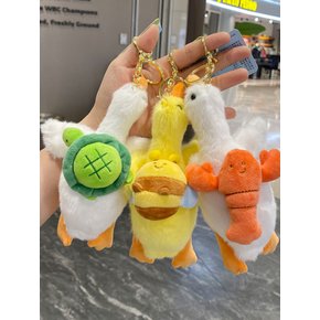 랍스터 꿀벌 거북이 태운 오리 키링