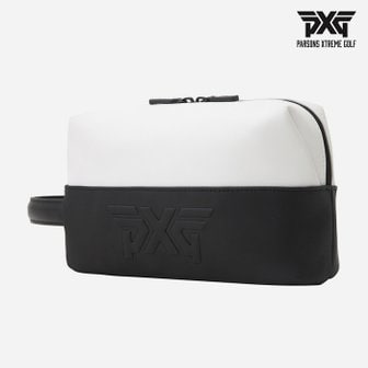  [카네정품]2023 PXG 컬러 블록(COLOR BLOCK) 파우치[블랙/화이트][남여공용]