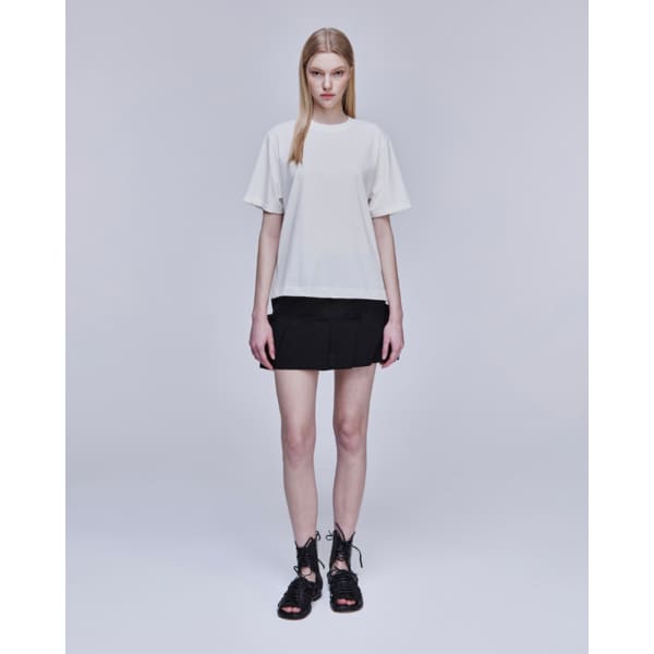 [파주점] [송지오우먼]송지오 시그니처 슬릿 티셔츠 화이트 WH3TS304WH