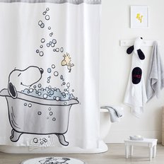 피넛 스누피 샤워 커튼 PEANUTS SNOOPY SHOWER CURTAIN