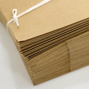 크라프트 무지 실속 알뜰 대량 각대 종이 봉투  소 1000장 (1박스)