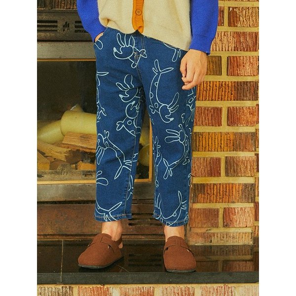 닥스훈트 남아 여아 유아 아동 청바지