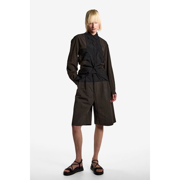 여 컬러 블록 셔츠 J916202509071