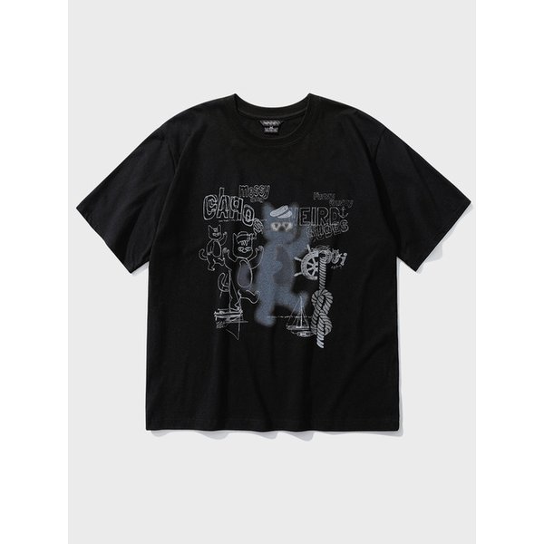 오디세이 반팔티셔츠 블랙 JIST7807