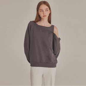 [TOPGIRL] ONE-SHOULDER CUT OUT SWEATSHIRTS_T426TP126(CG)