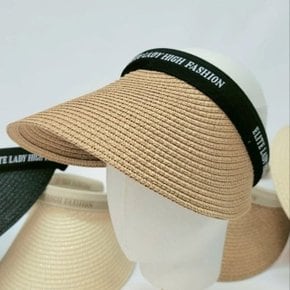 [애슬릿] 여성 영문 챙 넓은 와이드 여름 여행 썬캡 모자