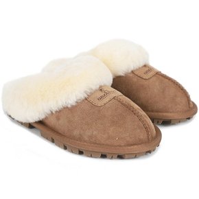 [정품] 오즈어그웨어 UGG 키즈 코케트 양털 슬리퍼 (OUW139-CHESTNUT)