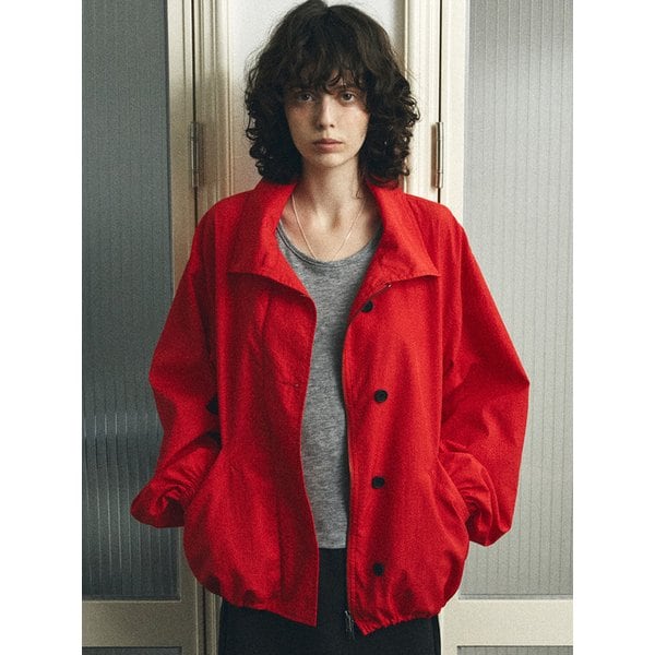 O3767 하이넥 윈드브레이커_Red