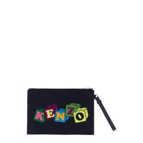 Clutch Bags CLUTCH WITH EMBROIDERY BLUE FD55PM902_F3476