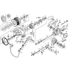 다이와(DAIWA) 19 25 15PE 1 139787 00067201139787  정품 부품 캐스티즘 드래그 노브 부품 번호