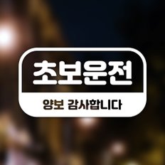 [우아한 달팽이] 자동차스티커_초보사인