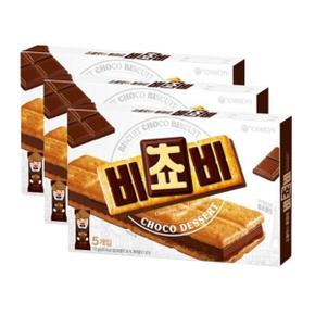 오리온 비쵸비 초코비스킷 125g x 3개/ 커피과자 비스켓