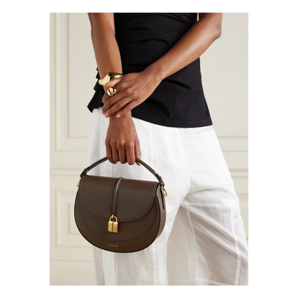 드멜리어 시에나 새들 스몰 텍스처 가죽 숄더 백 밀리터리 그린 1647597357778878