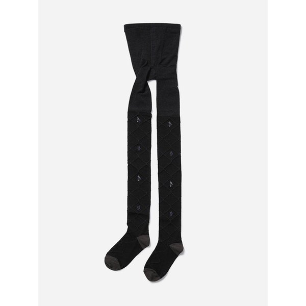 체크 플라워 레깅스_T258MLG237W