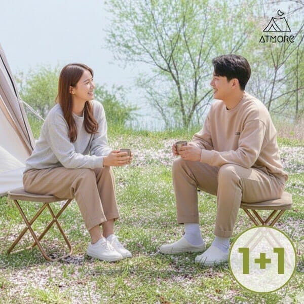 [1+1]엣모어 초경량 3초셋업 휴대용 접이식 캠핑 의자(무배)