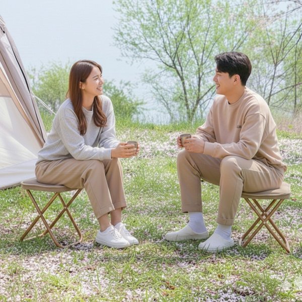 [1+1]엣모어 초경량 3초셋업 휴대용 접이식 캠핑 의자(무배)