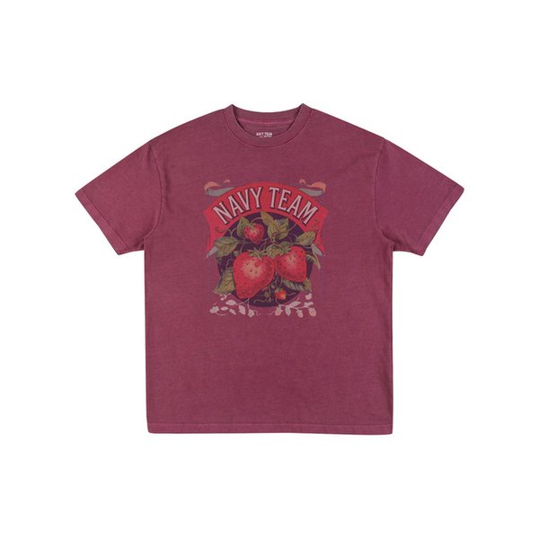 Strawberry 피그먼트 반팔 티셔츠(4color)