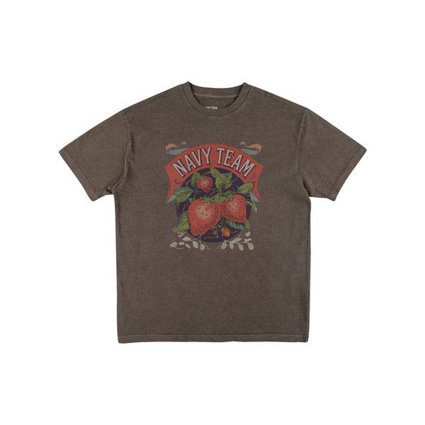 Strawberry 피그먼트 반팔 티셔츠(4color)