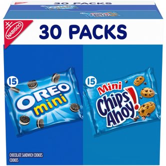  [해외직구] 나비스코  나비스코  Crowd  즐겨찾기  쿠키  버라이어티  팩  CHIPS  AHOY  미니  &  OREO  미니  30  스낵  팩