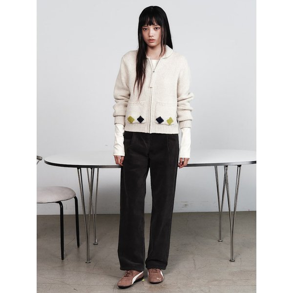 Cowichan Knit Cardigan  Ivory (KE5X5AM020)