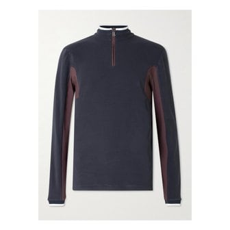 보그너 지아코모 플리스 저지 하프집업 스키 베이스 레이어 블루 46376663162977061