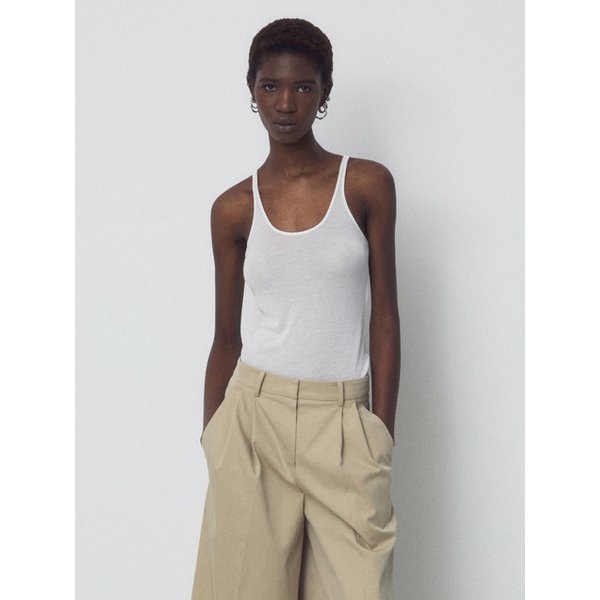 RACERBACK SLEEVELESS_WHITE