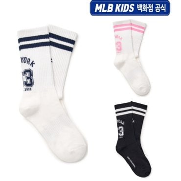 MLB키즈 25SS[KIDS] 바시티 애슬레저 숫자 일대일 양말 7ASOV025N (3color)