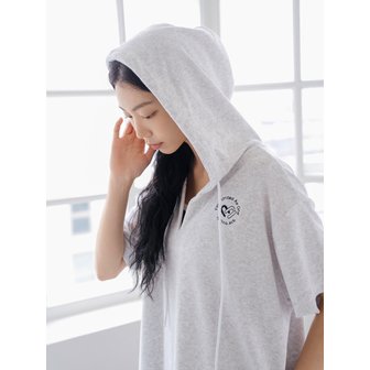 니티나 테리 후드 원피스 M/GY