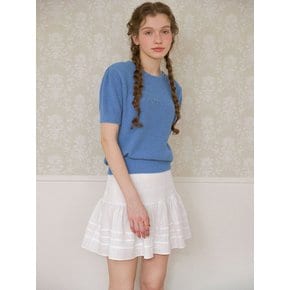 Pintuck Lace Skirt [WHITE]