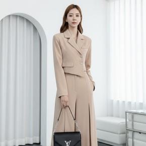 / 언발 크롭 스판 자켓 봄 가을 여성 아우터 트렌디 테일러드 재킷 하객룩