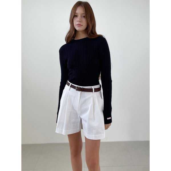 Mohair Ribbed Knit_Dark Navy