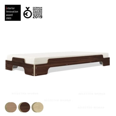 MUELLER MOEBEL Stacking Bed Classic wood veneer