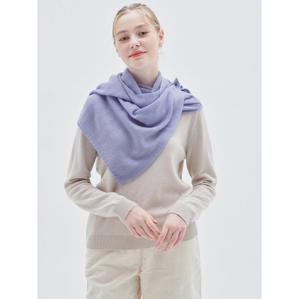 100% 캐시미어  [M23AMU043]Wide button neck warmer(Hydrangea)