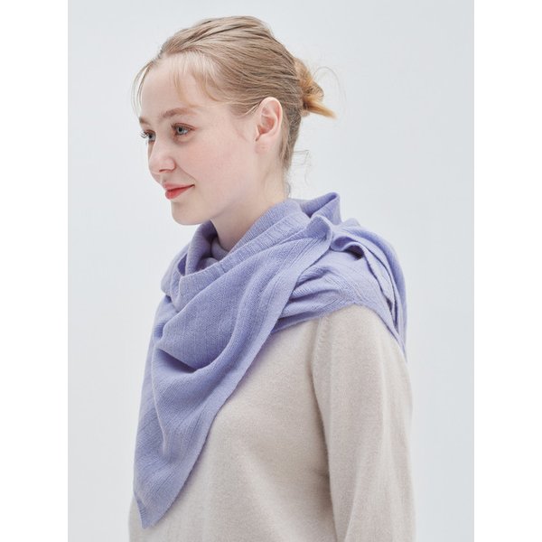 100% 캐시미어  [M23AMU043]Wide button neck warmer(Hydrangea)