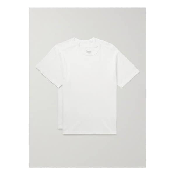 프리즘웍스 코튼 저지 티셔츠 2p 세트 화이트 1647597344065633