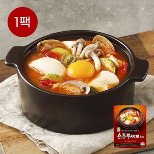 진한식품 참스토리 순두부찌개 소스 250g x 5개 얼큰 해물 양념