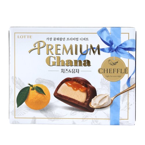 신상 롯데 가나 프리미엄 치즈&유자 치플레콜라보 72g