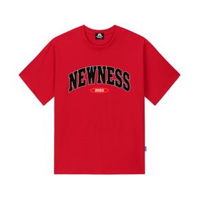 NEWNESS VARSITY LOGO 티셔츠 - 레드