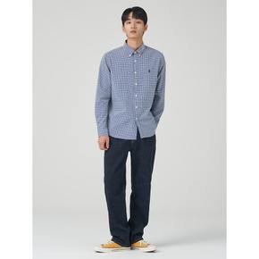 *24%적립*[30%OFF]시어서커 깅엄 체크 셔츠  블루 (BC3664C44P)