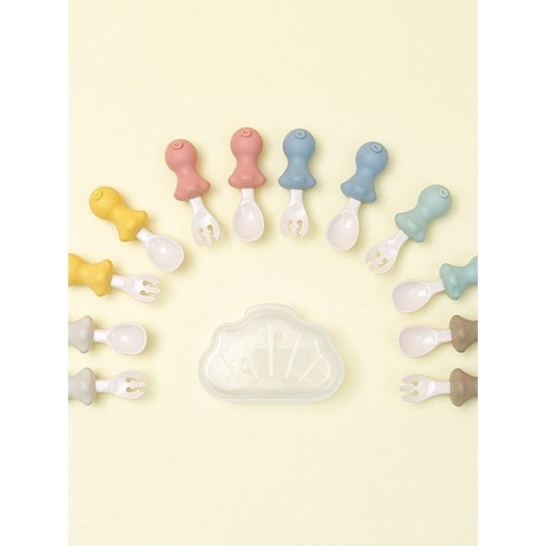 실리콘 스푼 포크 케이스세트